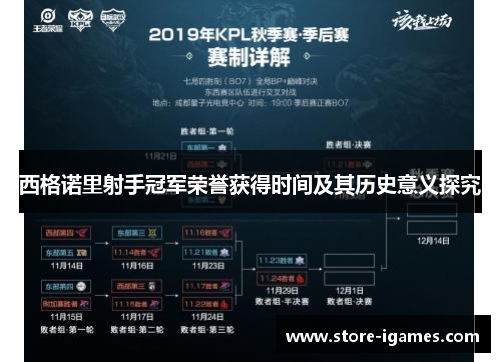 西格诺里射手冠军荣誉获得时间及其历史意义探究